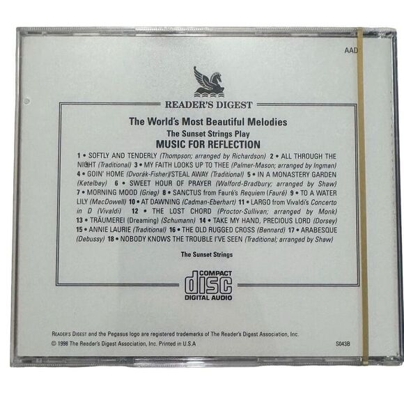 The Sunset Strings Play Music for Reflection ( CD Reader's Digest, 1998 ) New - Picture 2 of 2